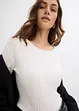Ribbestrikket topp, bonprix
