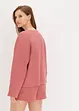Loungewear-kosedress med shorts i vaflet jersey, bonprix