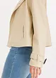 Kort jakke i imitert skinn og trenchcoat-look, bonprix