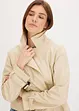 Kort jakke i imitert skinn og trenchcoat-look, bonprix