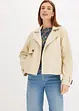 Kort jakke i imitert skinn og trenchcoat-look, bonprix