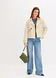 Kort jakke i imitert skinn og trenchcoat-look, bonprix