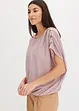 Lurex-topp med drapering, bonprix