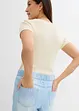 Wide Leg-jeans, Mid Waist, komfortlinning, bonprix