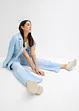 Wide Leg-jeans, Mid Waist, komfortlinning, bonprix