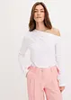 Off-shoulder topp med rynking, bonprix