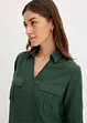 Skjortebluse i omslagslook, bonprix