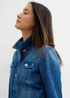 Jeansjakke med strass, bonprix