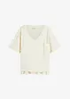 Oversized topp i ren bomull, bonprix