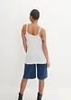 Lang singlet av økologisk bomull, 2-pack, bonprix