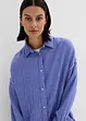Skjortebluse i musselin med stripemønster, bonprix