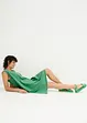 Kort jersey-kjole med A-fasong, uten arm, bonprix
