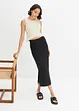 Cropped topp av myk bomullsmiks, bonprix
