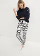 Slip on-bukse med print, bonprix