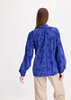 Lett transparent bluse med blomsterapplikasjon, bonprix