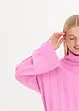 Ribbestrikket genser med høy hals, bonprix