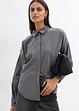 Oversized, vendbar bluse med viskose, bonprix