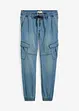 Regular Fit sweat-jeans med cargolommer, Straight, bonprix