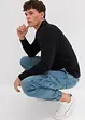 Regular Fit sweat-jeans med cargolommer, Straight, bonprix