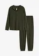 Loungewear-kosedress i mykt, ribbet materiale, bonprix