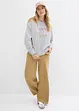 Sweatshirt i bomullsmiks, bonprix