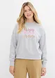 Sweatshirt i bomullsmiks, bonprix