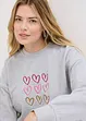 Sweatshirt i bomullsmiks, bonprix