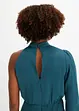 One shoulder-kjole i blank sateng, bonprix