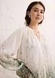 Bluse med silke, bonprix