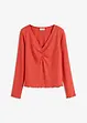 Ribbet topp med V-hals, bonprix