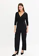 Jumpsuit med belte og 3/4-lange ermer, bonprix