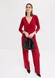 Jumpsuit med belte og 3/4-lange ermer, bonprix