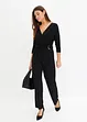 Jumpsuit med belte og 3/4-lange ermer, bonprix