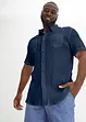 Kortermet crinkle skjorte i 100% bomull, bonprix