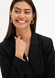 Lang blazer med V-hals, lange ermer, bonprix