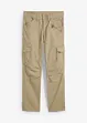 Relaxed Fit cargobukse i ren bomull, Straight, bonprix