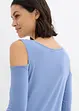 Cold shoulder-topp i viskose med pent fall, bonprix