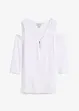 Cold shoulder-topp i viskose med pent fall, bonprix