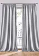 Mikrofibergardin med resirkulert polyester (2 pack), bonprix