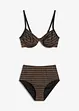 Bøyle-bikini i glitrende materiale (2-delt sett), bonprix