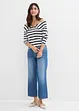 Straight-jeans Mid Waist, komfortlinning Low Stretch, cropped, bonprix