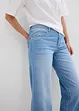 Straight-jeans Mid Waist, komfortlinning Low Stretch, cropped, bonprix