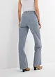 Loose Straight-jeans, High Waist, stripemønster, bonprix
