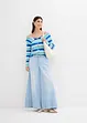 Wide Leg-jeans, Mid Waist, komfortlinning, bonprix