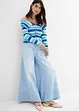 Wide Leg-jeans, Mid Waist, komfortlinning, bonprix