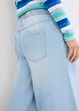 Wide Leg-jeans, Mid Waist, komfortlinning, bonprix