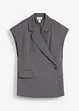 Lang vest med skulderputer, bonprix