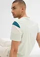 T-skjorte med økologisk bomull, Slim Fit, bonprix