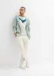 T-skjorte med økologisk bomull, Slim Fit, bonprix