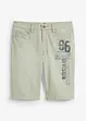 Bermudashorts i denim med print, Regular Fit, bonprix